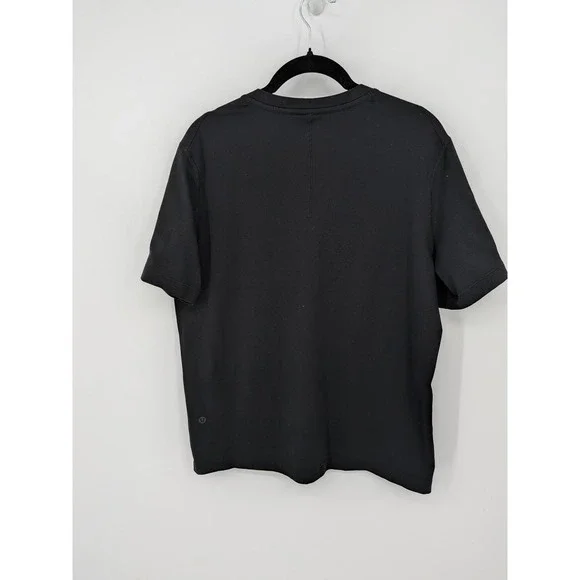 Lululemon T-Shirt Women Medium Black Short Sleeve Athletic Activewear Athleisure - Picture 4 of 7